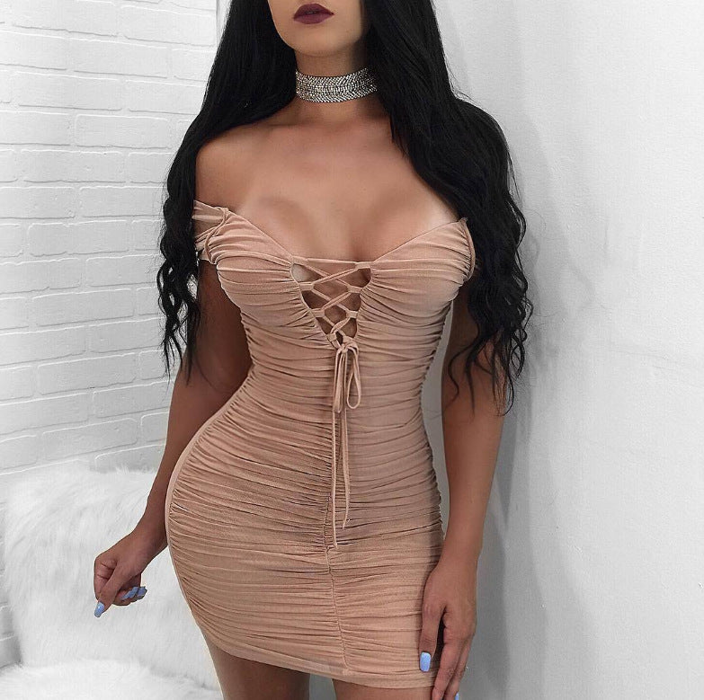 Women 'S Sexy Deep V Plunge Sleeveless Cut Out Bodycon Bandage Cocktial Party Dresses