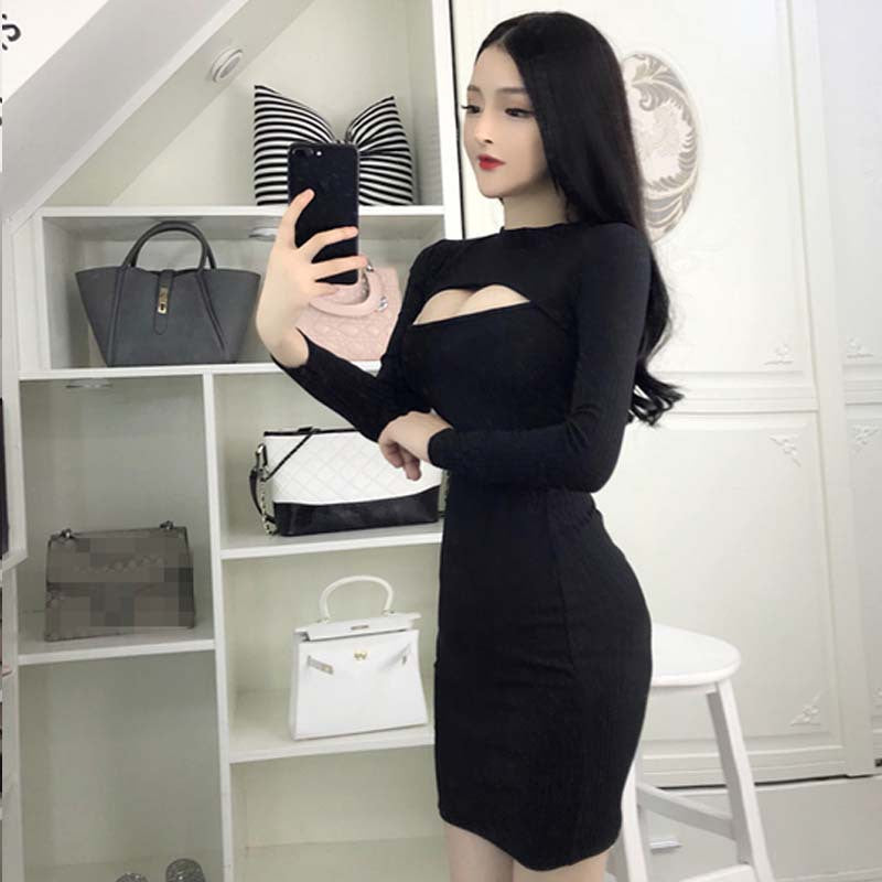 Women's Full Body Shapewear Slim long sleeve dress
