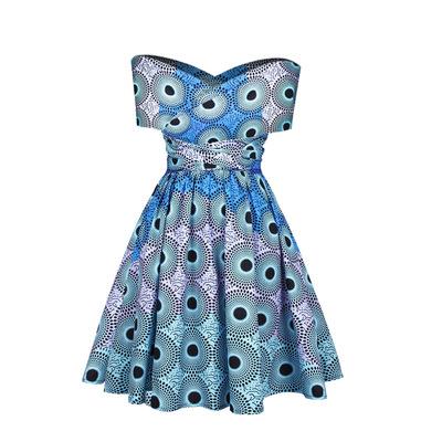 Women's African Printed pleated skirt