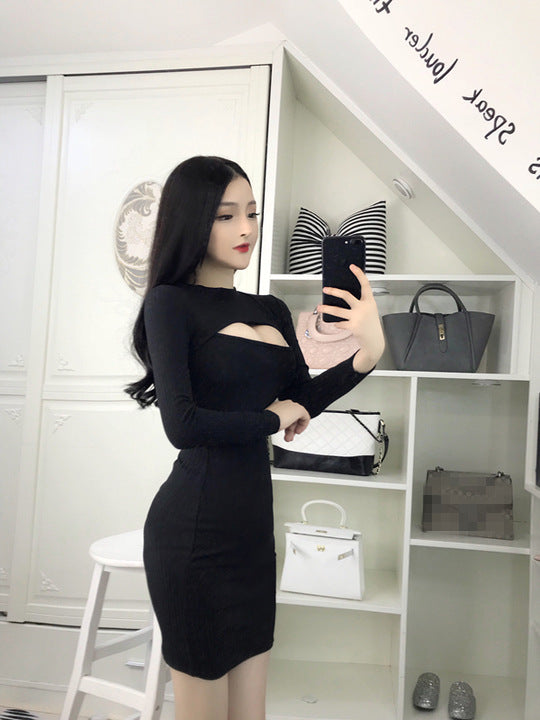 Women's Full Body Shapewear Slim long sleeve dress