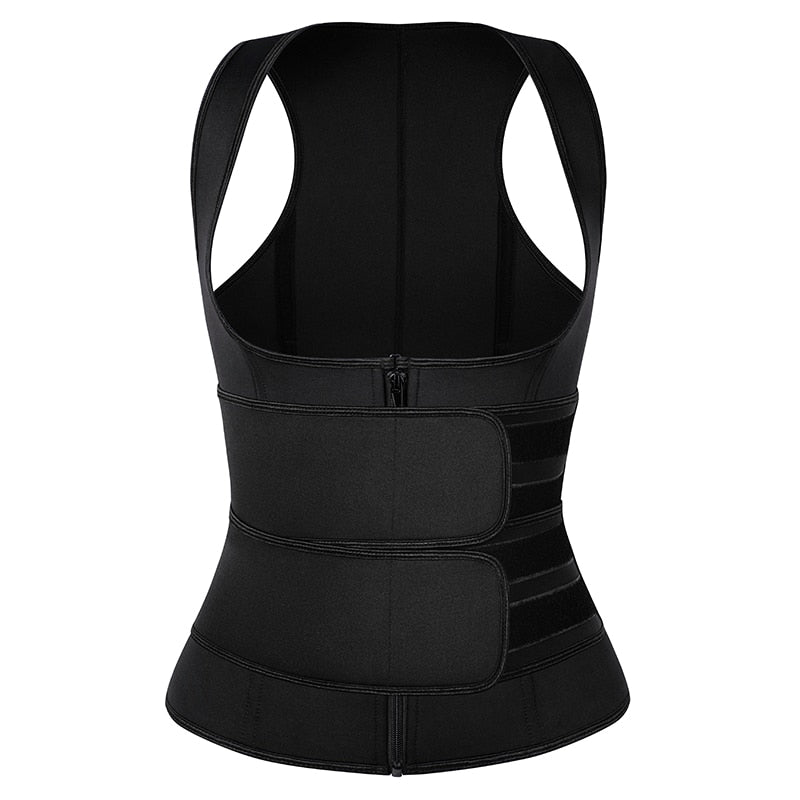 Women Waist Trainer Vest Corset Sauna Sweat Suit Compression Shirt Slimming Body Shaper Workout