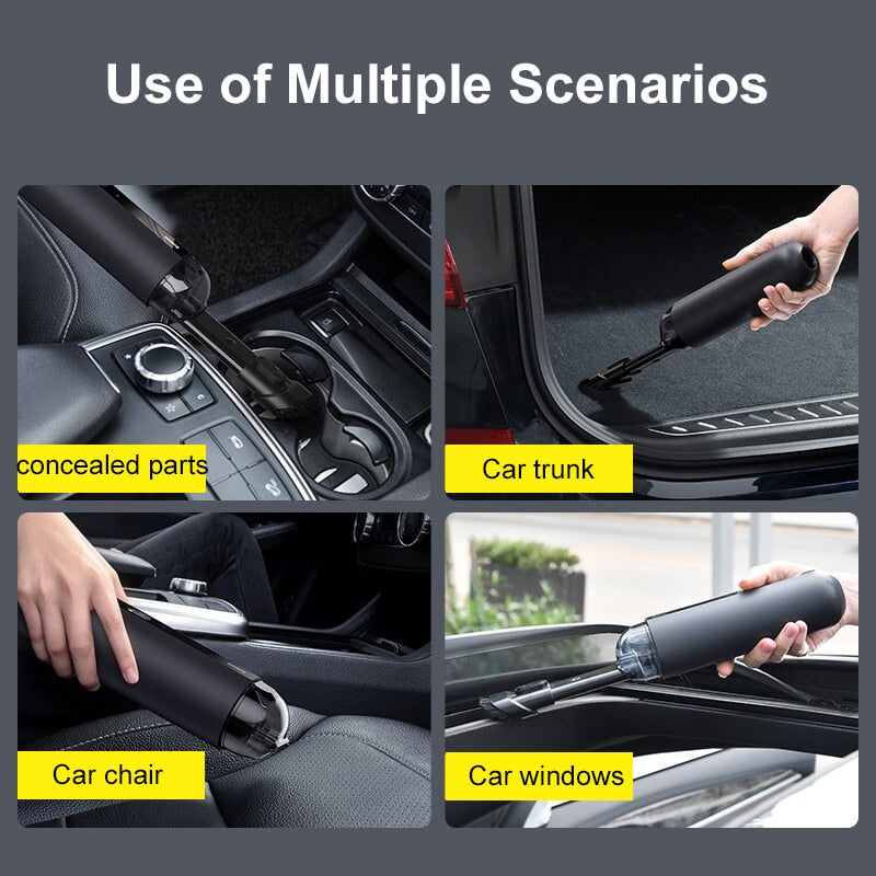 Baseus Car Vacuum Cleaner Wireless 5000Pa Handheld Mini Vacuum Cleaner for Car Home Desktop