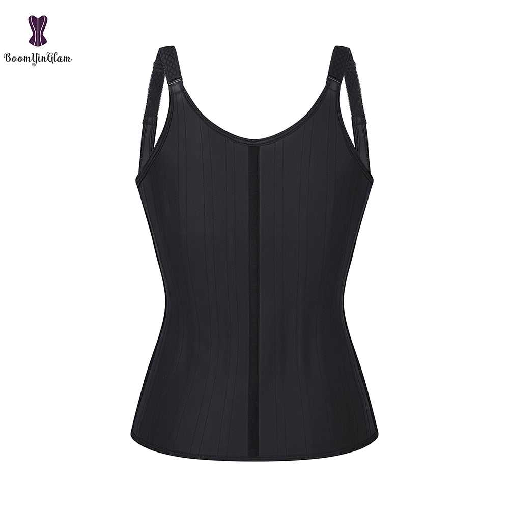 Women's Underbust Corset Adjustable Waist Trainer cincher Steel Boned Body Shaper