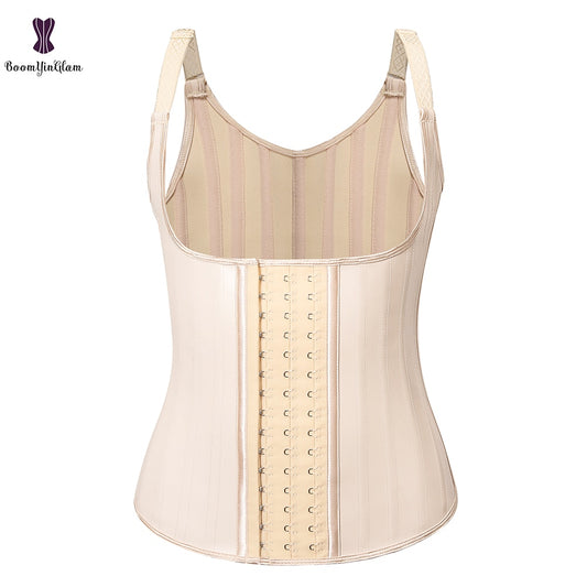 Women's Underbust Corset Adjustable Waist Trainer cincher Steel Boned Body Shaper