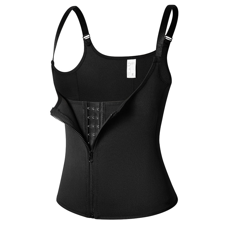 Women Waist Trainer Vest Corset Sauna Sweat Suit Compression Shirt Slimming Body Shaper Workout