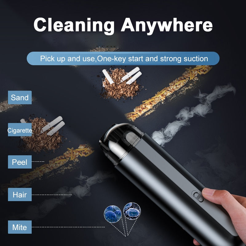 Baseus Car Vacuum Cleaner Wireless 5000Pa Handheld Mini Vacuum Cleaner for Car Home Desktop