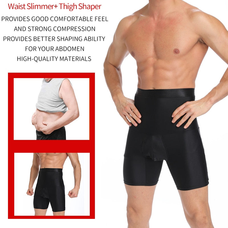 Men Tummy Shaper Briefs High Waist Body Slimmer Underwear Abdomen Compression Pantie