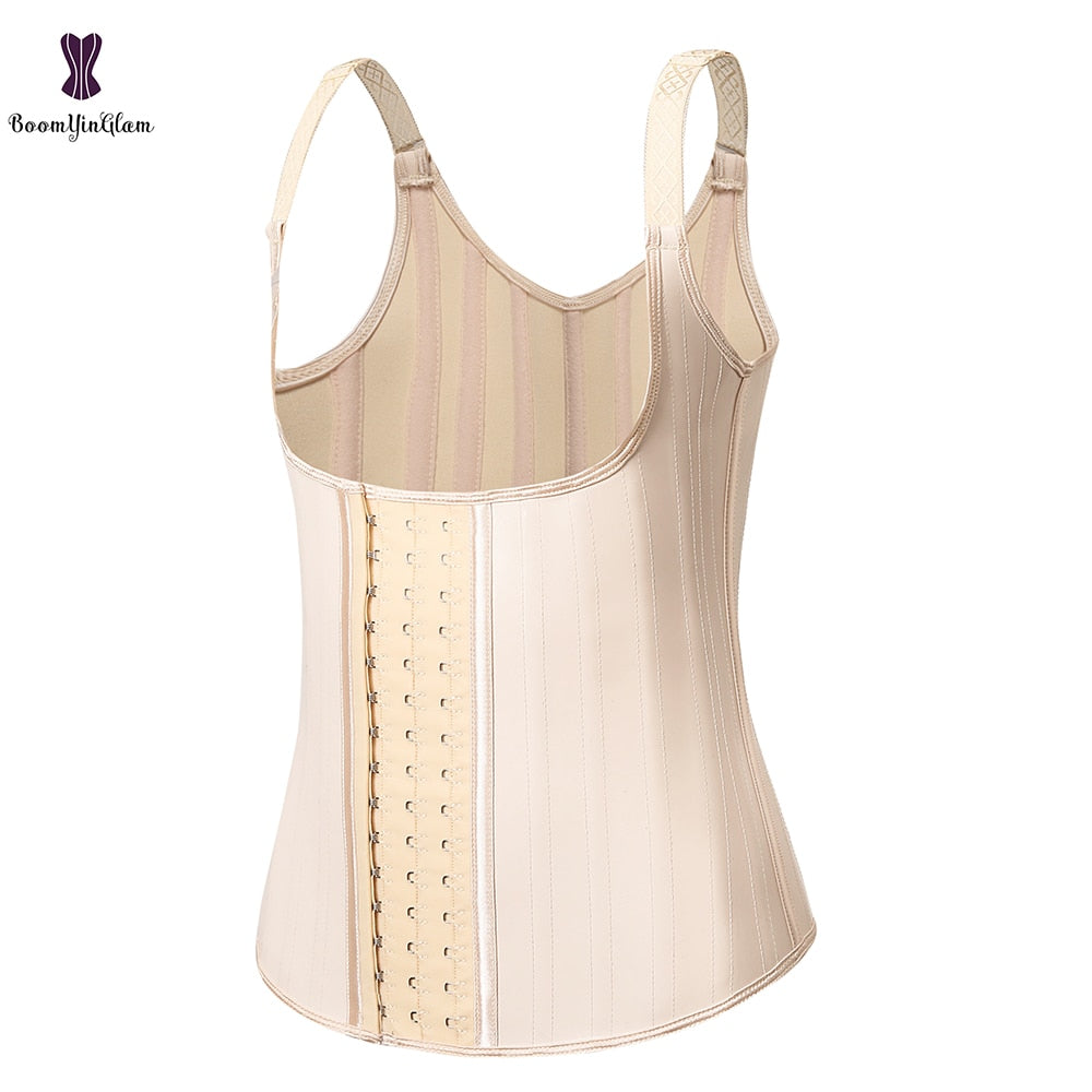 Women's Underbust Corset Adjustable Waist Trainer cincher Steel Boned Body Shaper