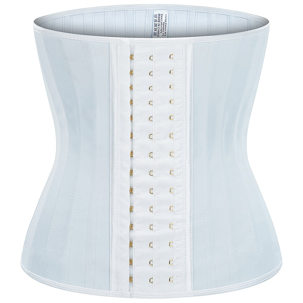 Women Long Torso Latex Waist Trainer Body Shapewear Steel Bone Colombian Girdles
