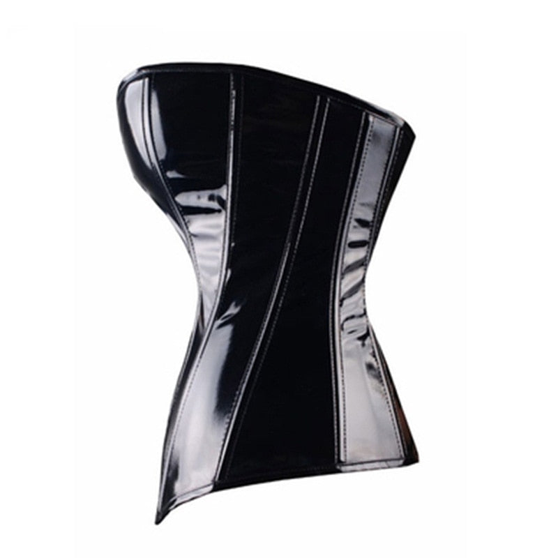 Sexy women PVC Steampunk Leather Waist Trainer waist trainer body shaper