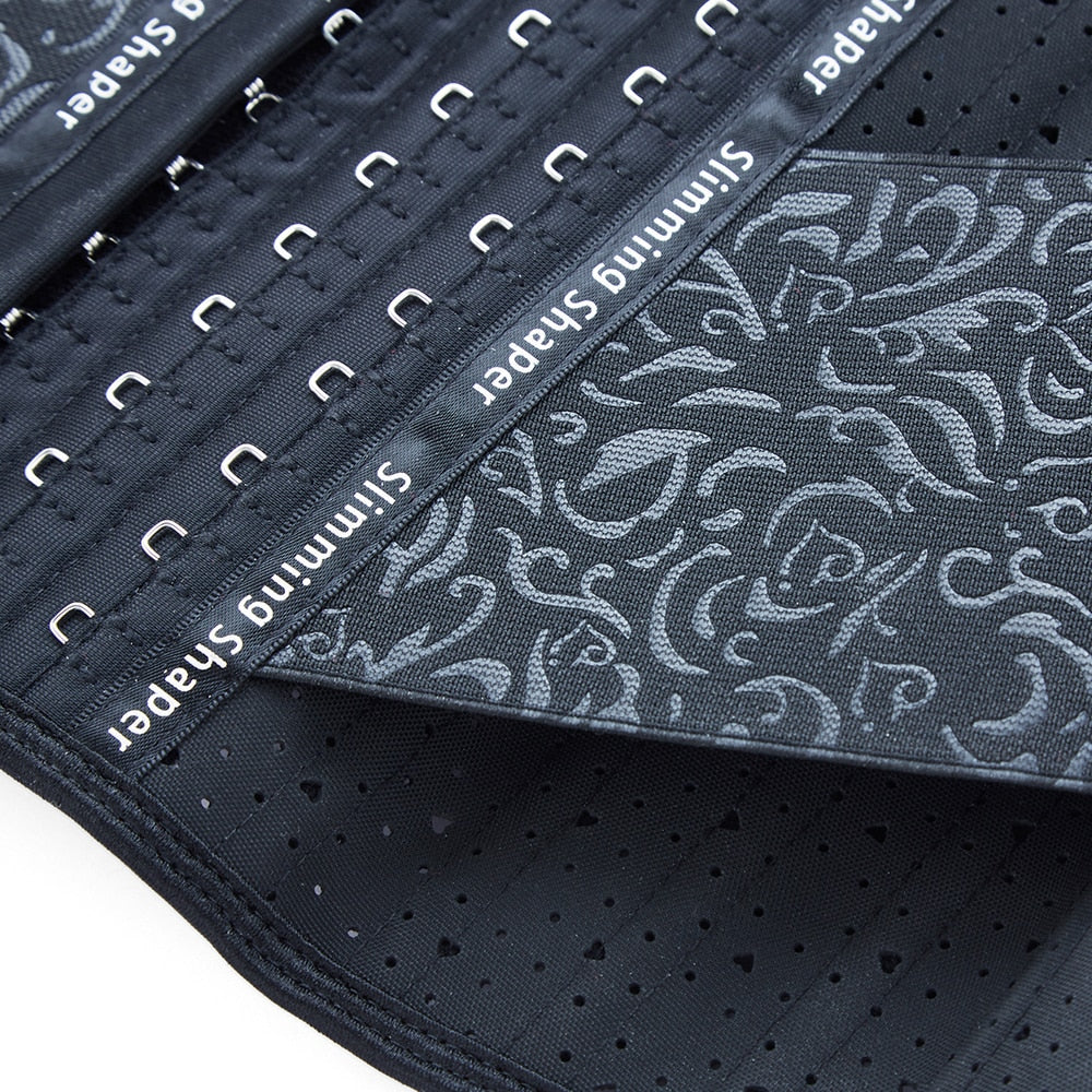 Women Long Torso Latex Waist Trainer Body Shapewear Steel Bone Colombian Girdles